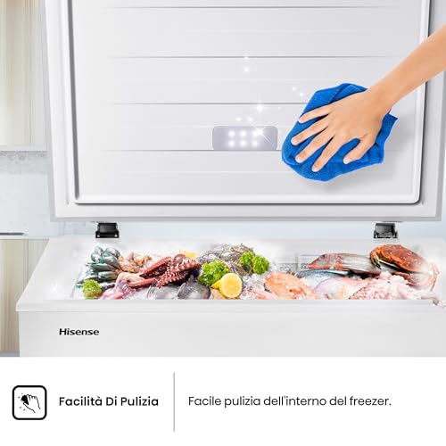 Detalle de Hisense MCF141E Congelatore a pozzo 142 L, Led, 39 dB, Classe E