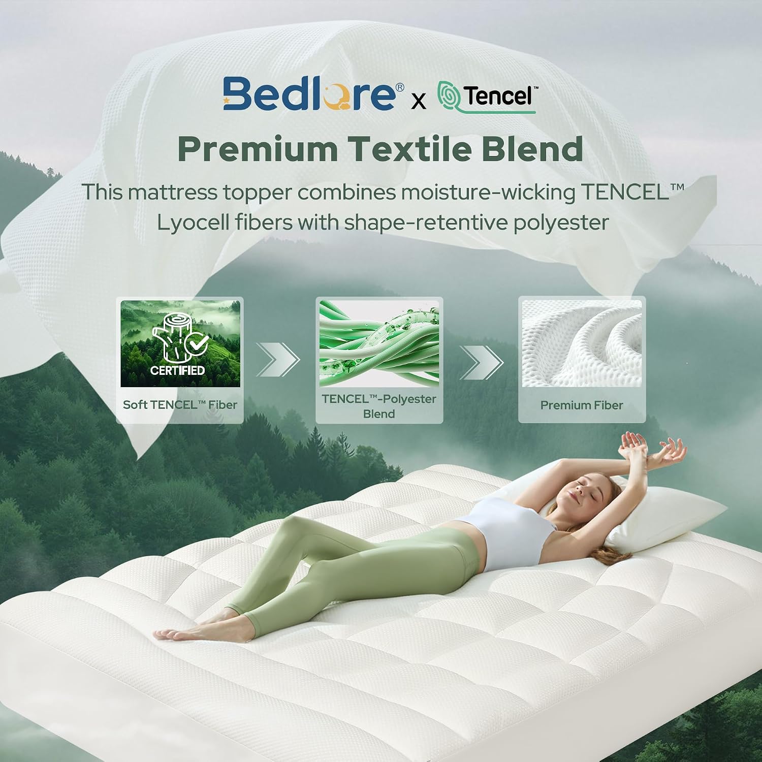 Thumbnail 6 de BEDLORE Queen Mattress Topper