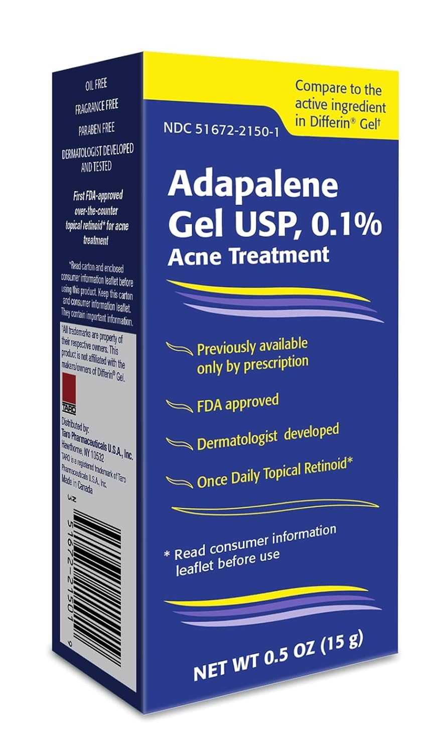 Detalle de TARO Adapalene 0.1% Gel 0.5 Oz