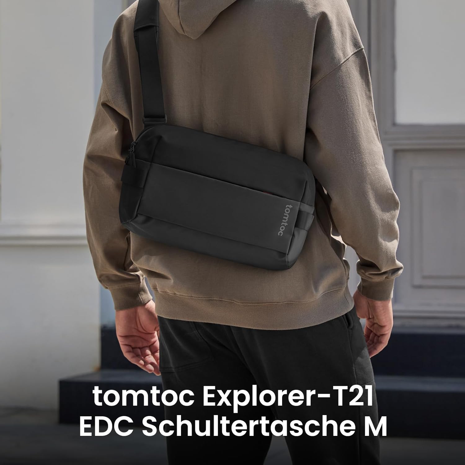 Thumbnail 1 de tomtoc Herren Schultertasche Umhängetasche 7L für 11-Zoll iPad Air M4/M3/M2, iPad Pro M5/M4 & iPad A16 – Schwarz
