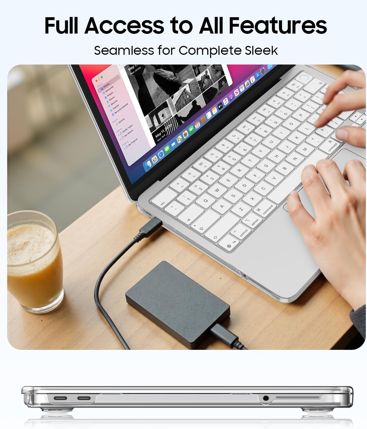 Thumbnail 4 de FINTIE Case for MacBook Neo 13-inch (2026) A3404 – ultra slim transparent hard shell