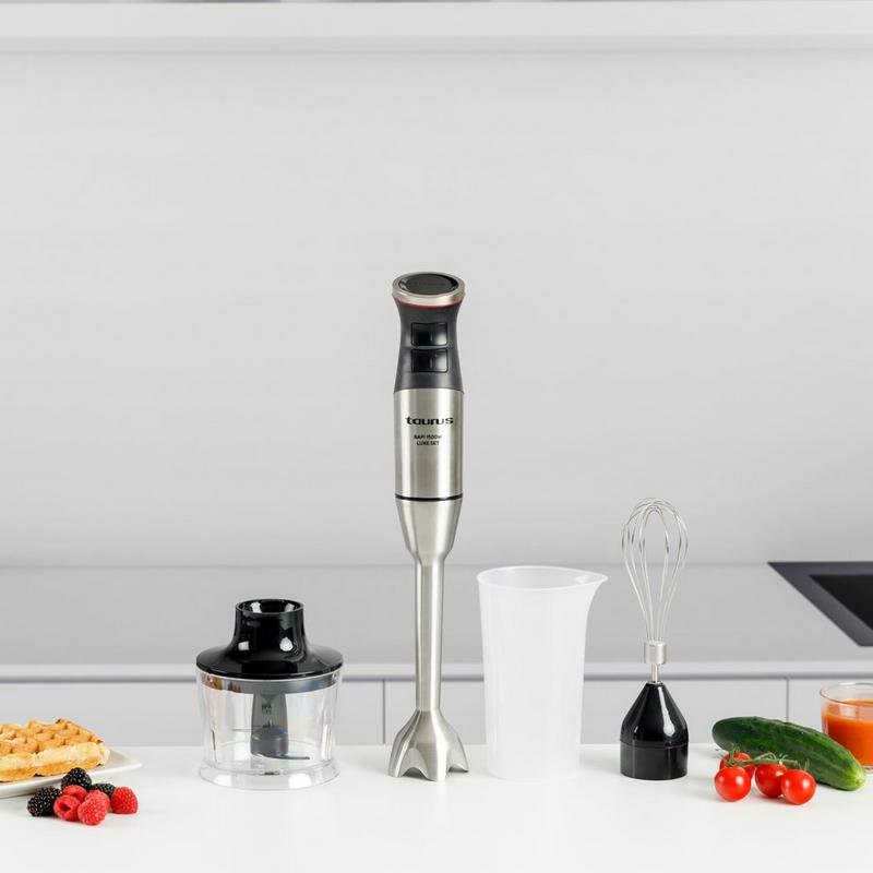 Detalle 2 de Licuadora Taurus Bapi 1500 Luxe Set: potencia profesional en tu cocina