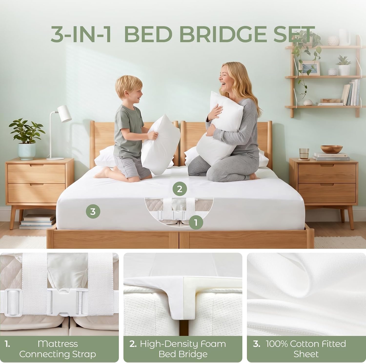 Detalle 2 de FAUNNA Bed Bridge with 30D Sponge