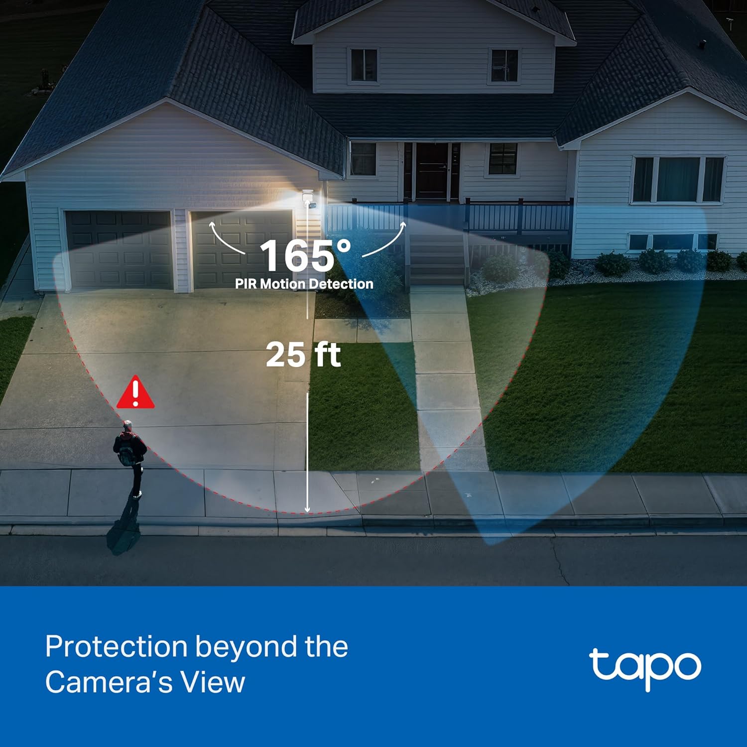 Detalle de NEW Tapo C710 2K 3MP Pan/Tilt Outdoor Security Camera with 1500 Lumen Floodlight
