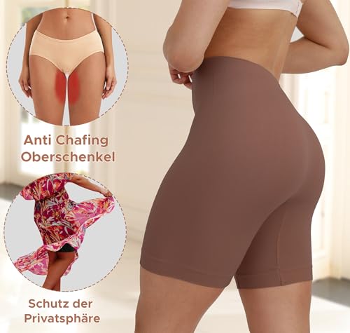 Thumbnail 1 de INNERSY Kurze Radlerhose Damen Boxershorts Nylon, 3XL – Unterrock/Unterkleid-Komfort ohne Reibung