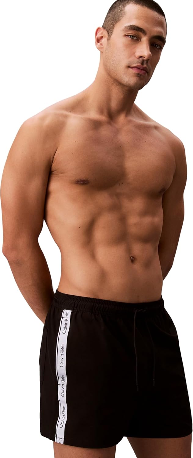 Detalle de Calvin Klein Men’s Short Drawstring Lv00n61039 Swim Bottoms