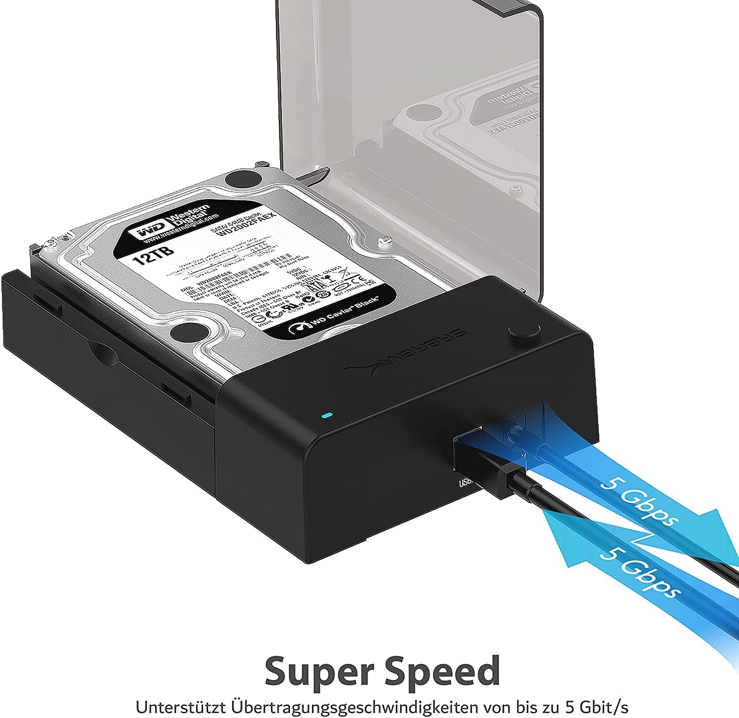 Thumbnail 4 de SABRENT EC-DFLT Dockingstation für 2,5"/3,5" HDD/SSD