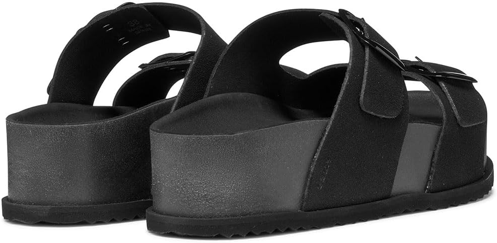 Detalle de Geox Femme Sandybett High A Sandales Plates – sandales plates respirantes pour femme