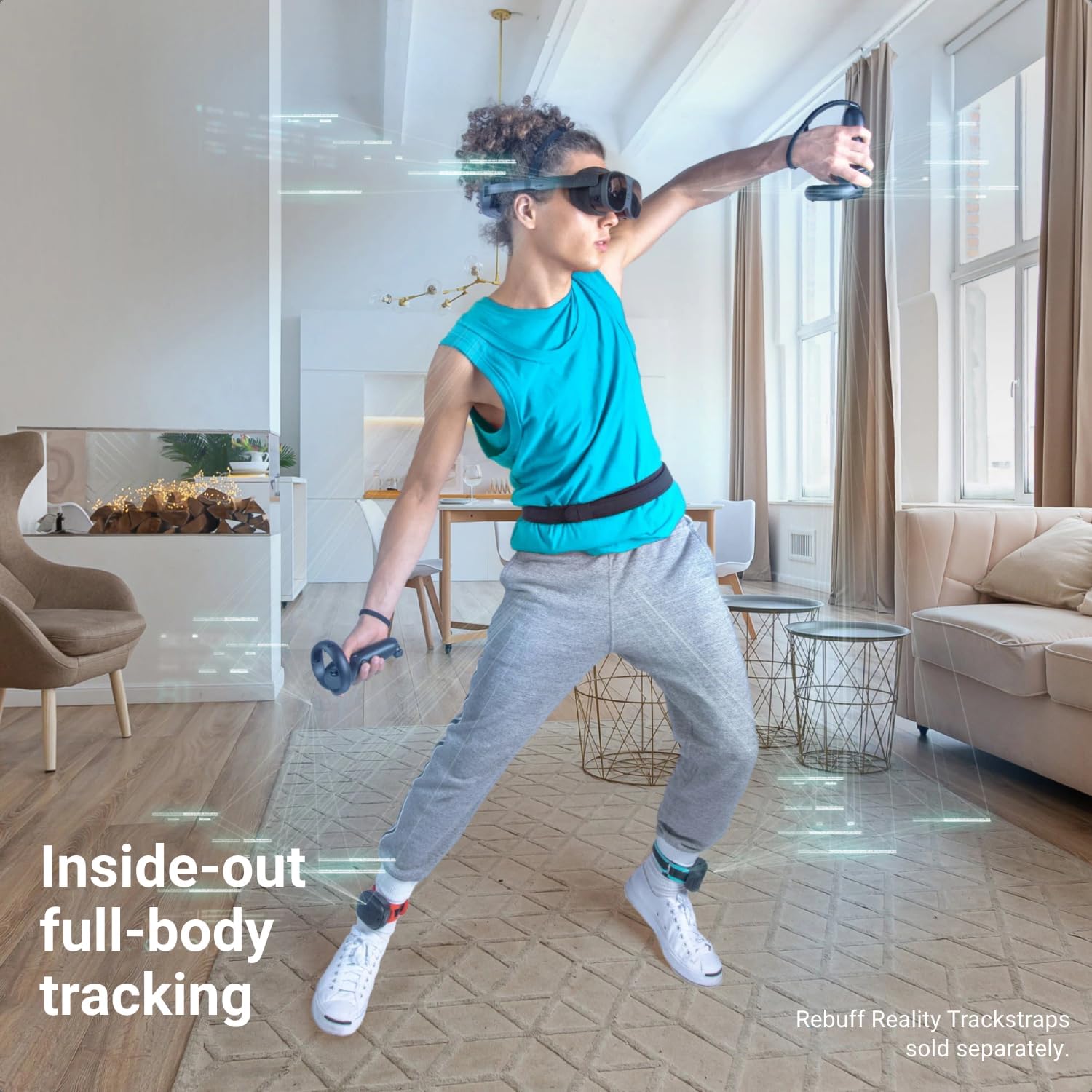 Detalle de VIVE Ultimate Tracker per Visore XR All-in-One – Tracciamento 6DoF per VR senza stazioni base