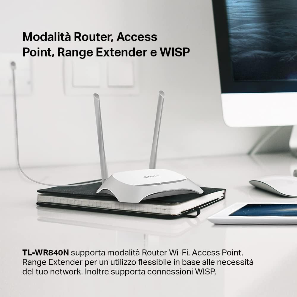 Thumbnail 4 de TP-Link TL-WR840N: Router Wi‑Fi N300 con 5 porte Ethernet e gestione avanzata della rete