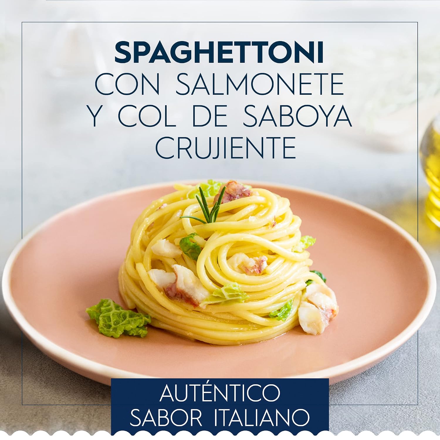 Detalle de Barilla Klassische Spaghettoni Nr. 7 aus Hartweizen, 5 x 500 g