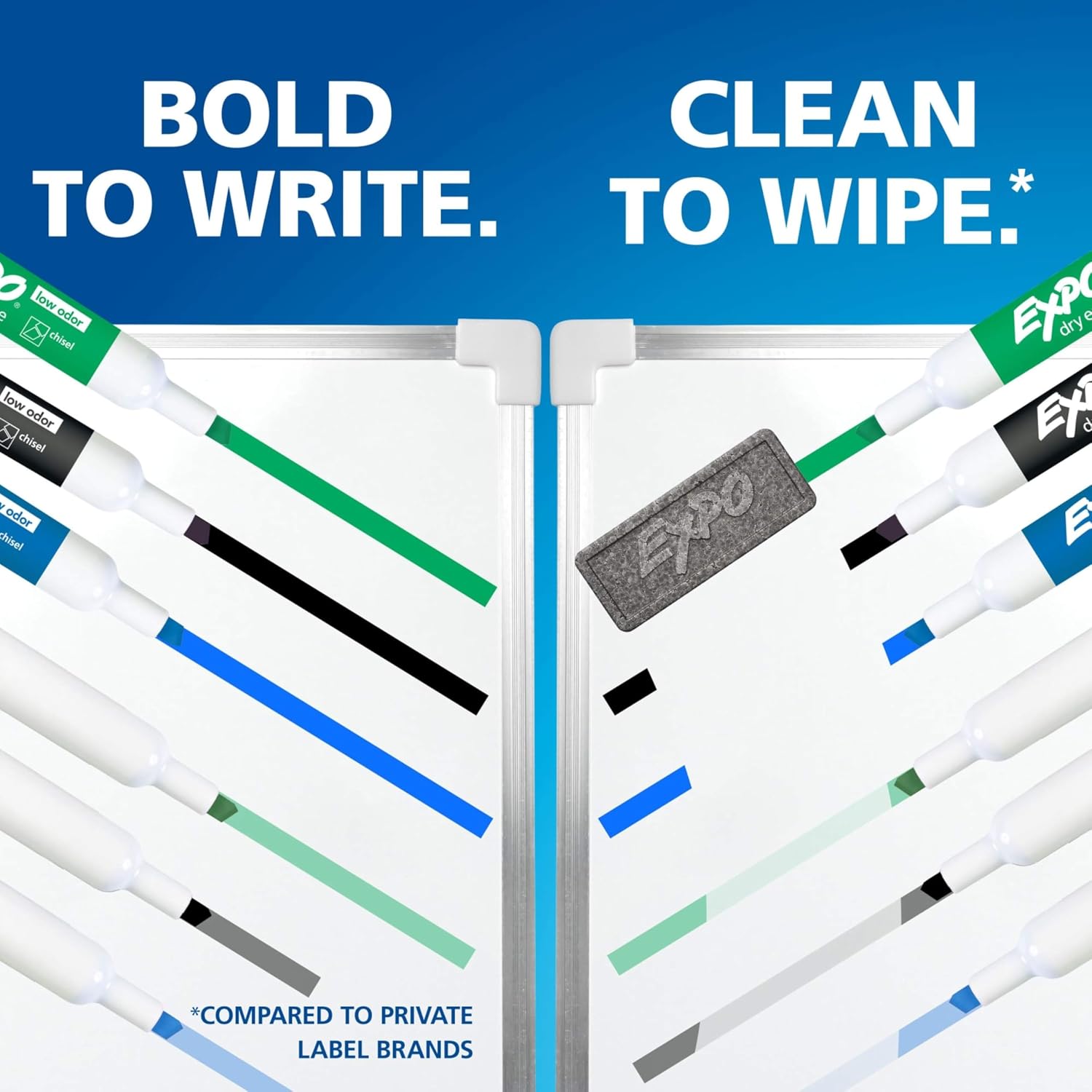 Thumbnail 6 de EXPO Dry Erase Markers, Low Odor Ink, 12-Count Assorted Colors with Chisel Tip