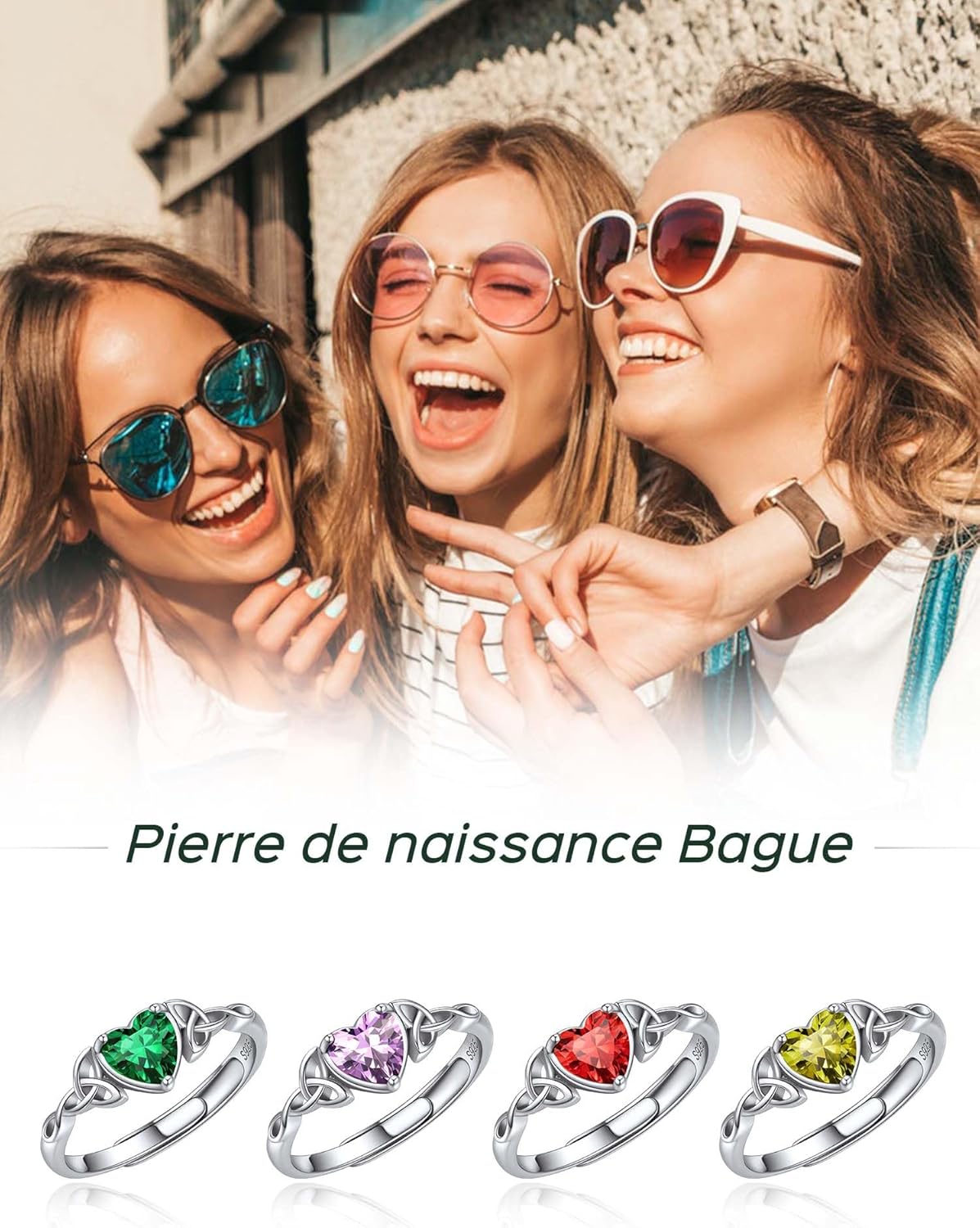 Thumbnail 4 de Bague argent réglable ChicSilver en argent 925 avec pierre carrée