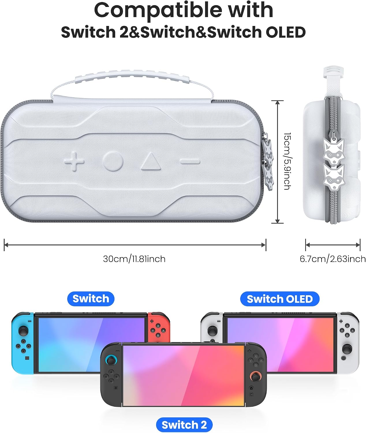 Detalle 2 de HELLCOOL Switch 2 Case for Nintendo Switch 2025 / Switch / OLED