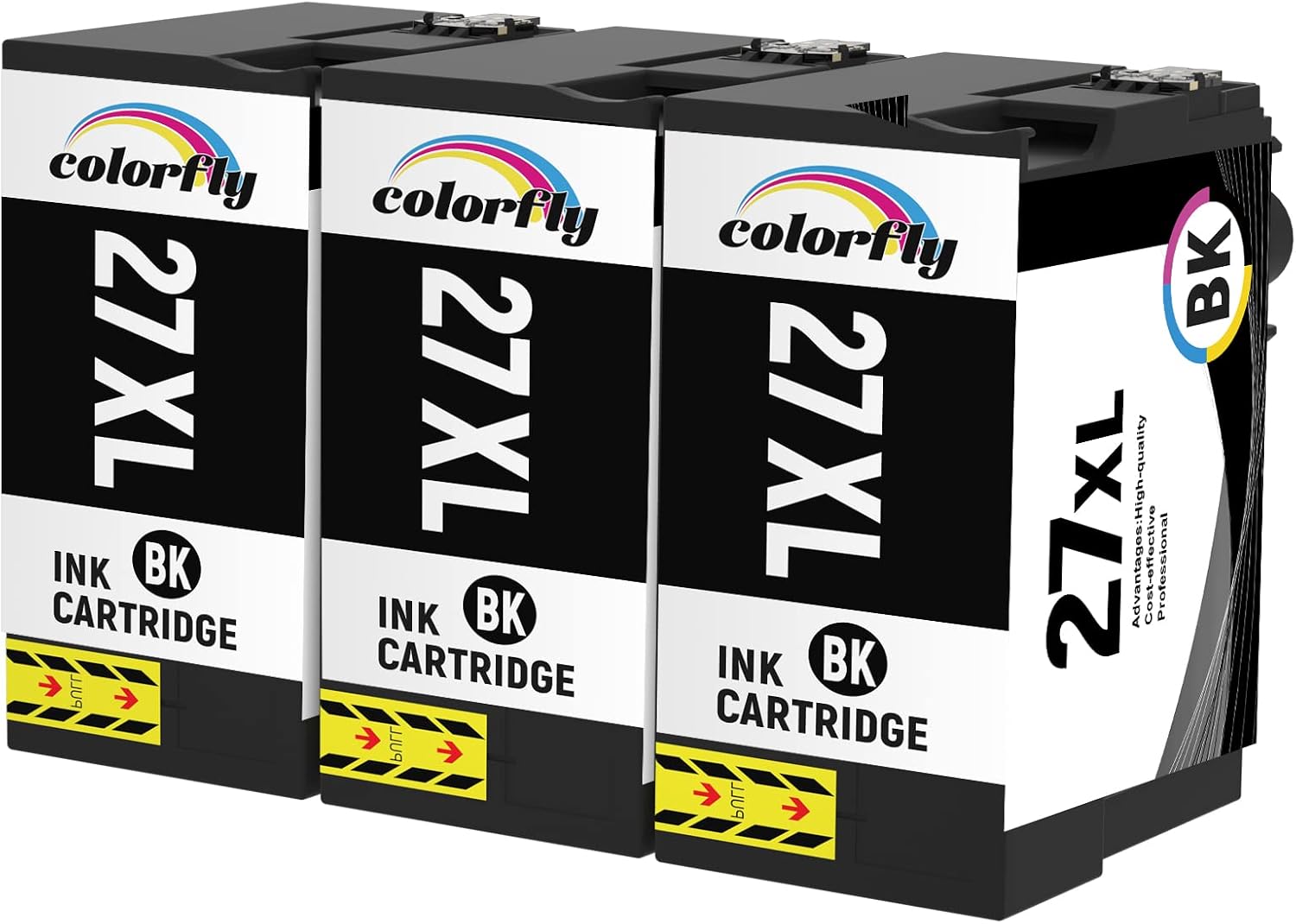 Detalle de Epson 27XL Compatible Black Ink Cartridge 3-pack đź–¨