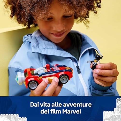 Detalle 2 de LEGO Marvel Auto di Spider-Man vs. Venomized Wolverine – Set 76336