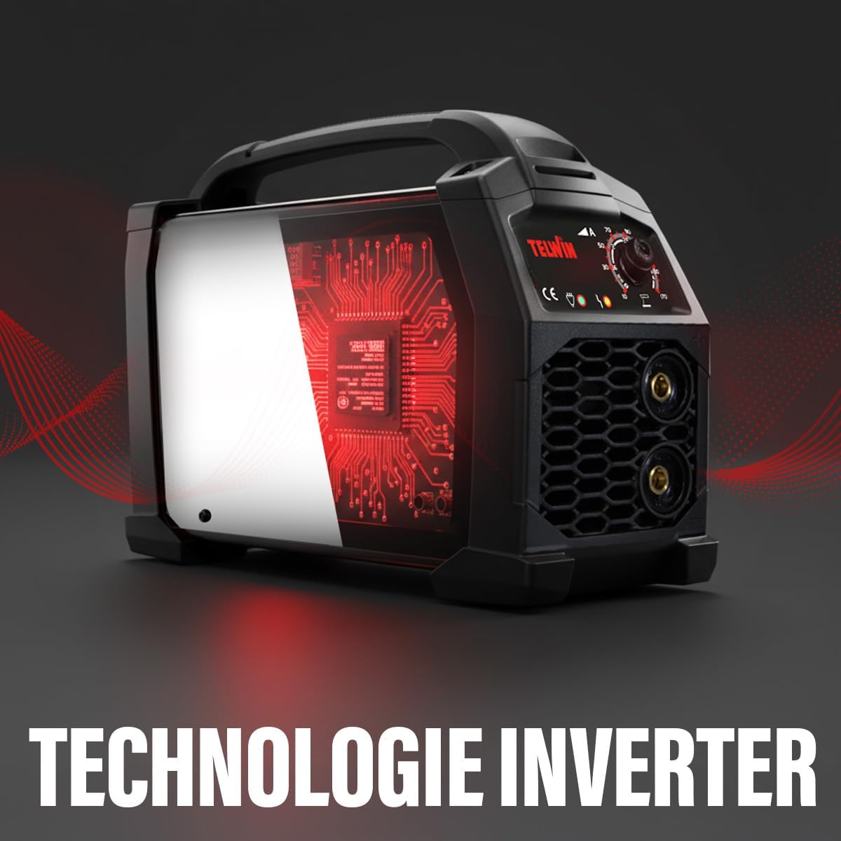 Detalle de T-Arc 214 Soudeuse à inverseur MMA 200A avec casque Tribe 9-13 et accessoires — kit portable pour bricolage domestique