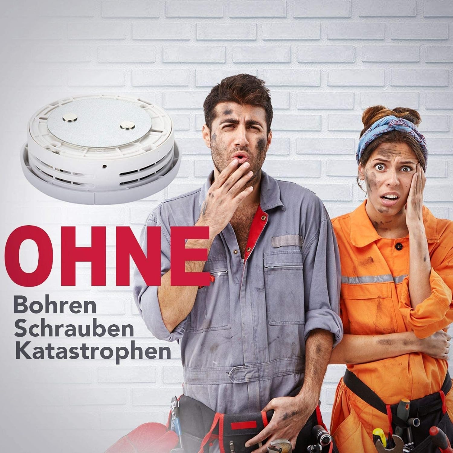 Thumbnail 6 de SHD OneConcept Rilevatore di fumo per casa (set da 2) con sensore ottico, test e mute