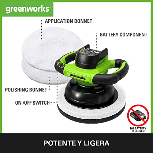 Detalle 2 de Greenworks G24BU10, polisseuse sans fil 2800 tr/min ⚙