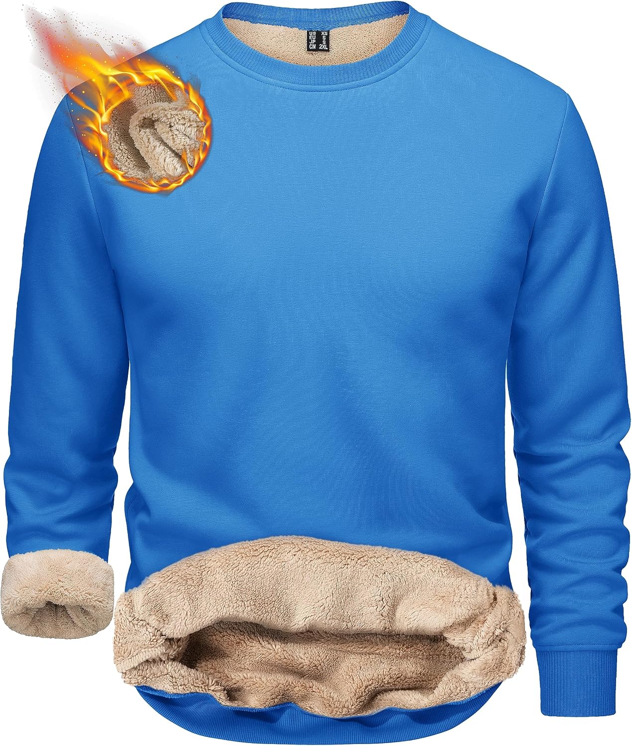 Thumbnail 6 de TACVASEN Sherpa‑lined Men's Fleece Pullover Jumper