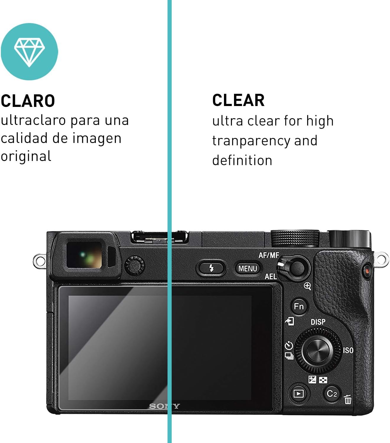 Thumbnail 1 de smartect Cristal templado para Sony Alpha 6300