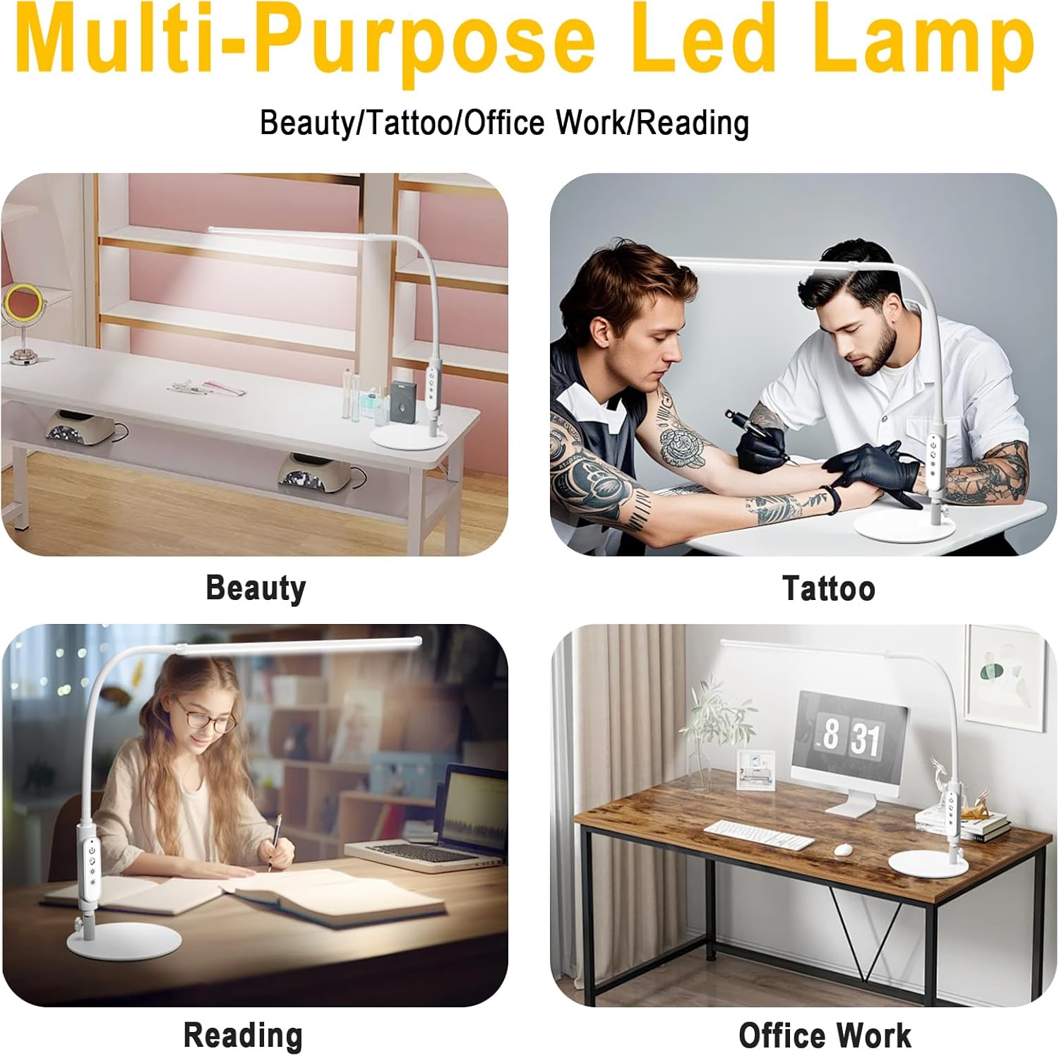 Thumbnail 6 de CGBE Lampada da Tavolo per Unghie 60 cm: Illuminazione flessibile e neutra per manicure