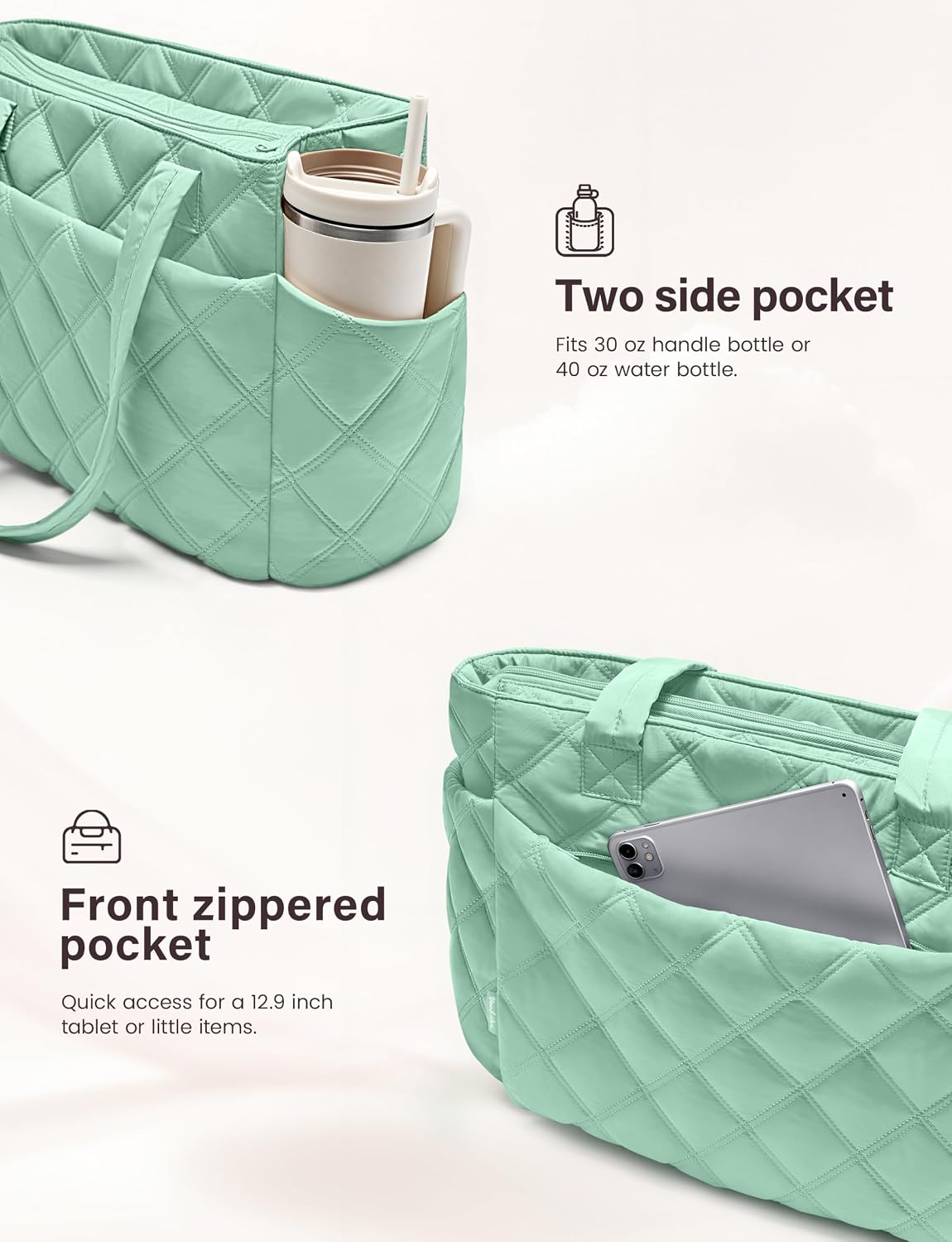 Detalle de Uselike Quilted Tote Bag 20L