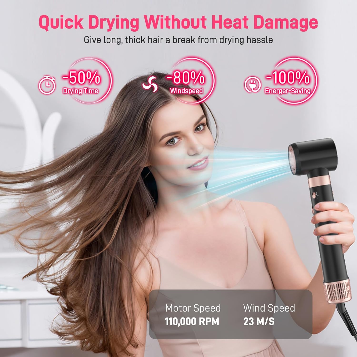 Detalle 2 de MESCOMB 5‑in‑1 Hot Air Styler 1400W