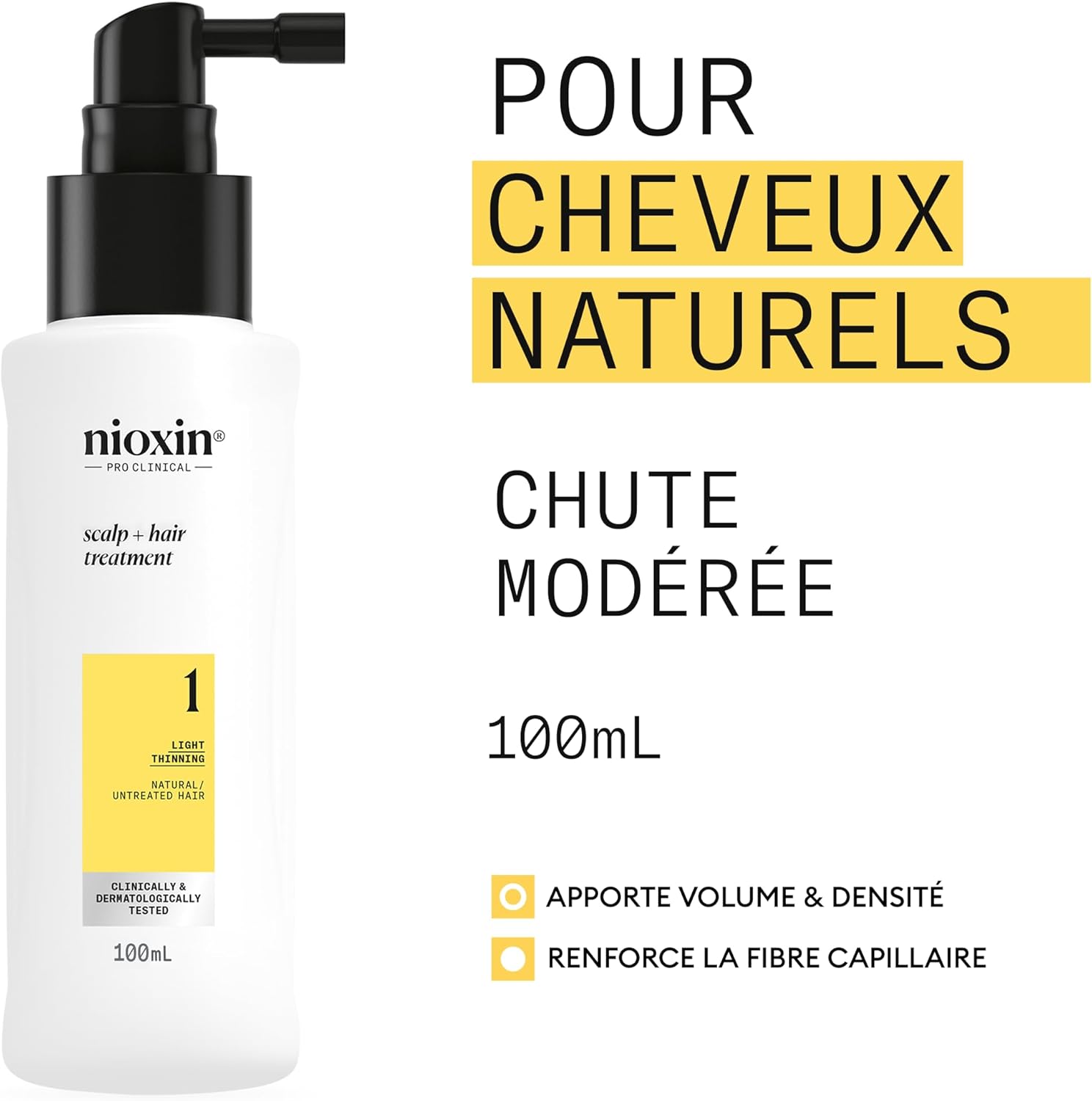 Thumbnail 1 de NIOXIN System 1 – Kit soin cuir chevelu (shampoing, après-shampoing, soin sans rinçage) pour cheveux naturels à chute modérée