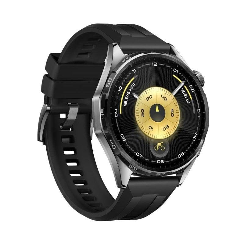 Detalle de Huawei Watch GT6 46 mm: reloj inteligente premium con GPS, NFC y AMOLED negro