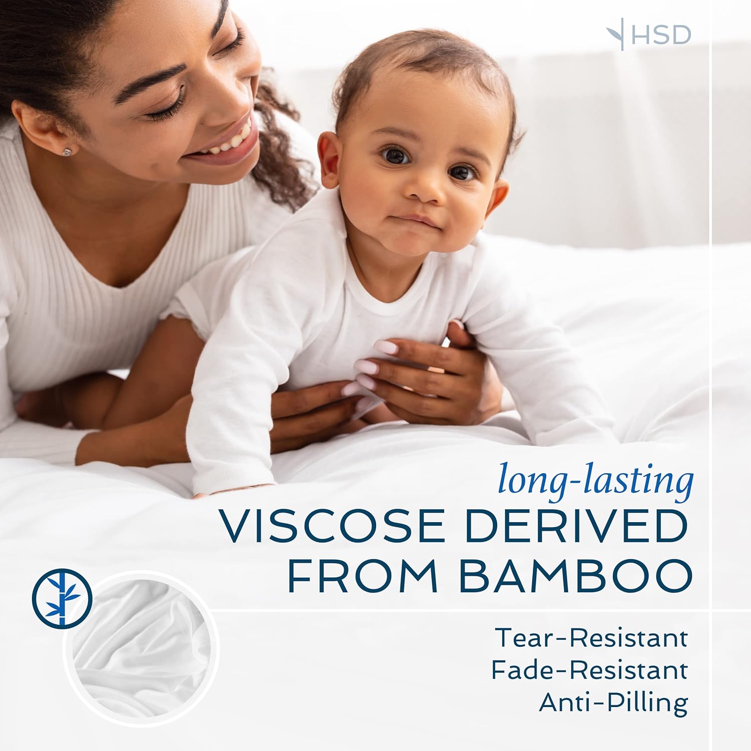 Thumbnail 6 de Hotel Sheets Direct Queen 4-Piece Bamboo Viscose Sheet Set – Light Green