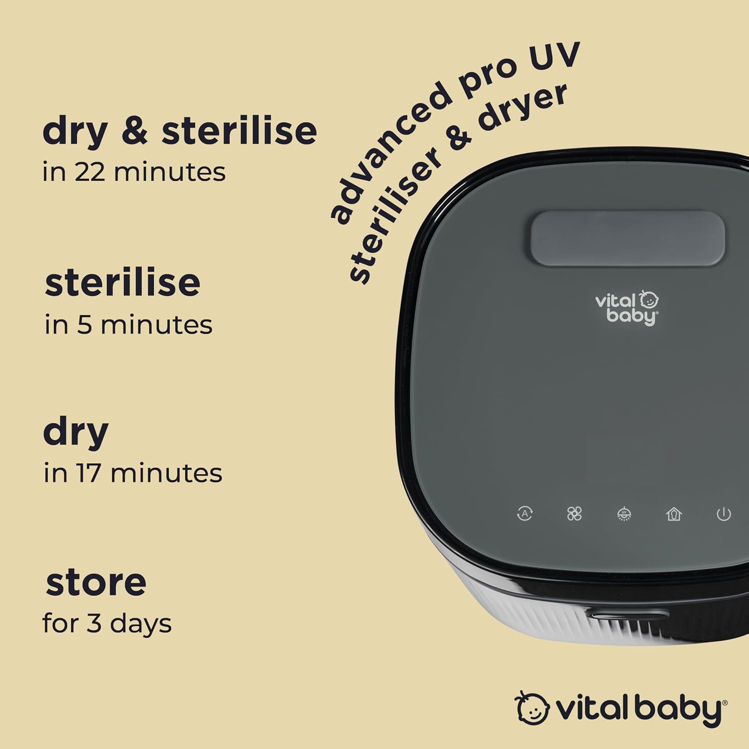Detalle 2 de Vital Baby UV Steriliser 22 min cycle