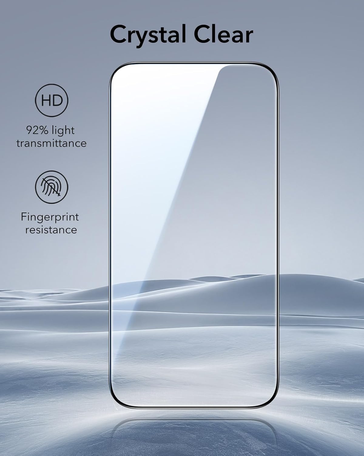 Thumbnail 6 de ESR 3-Pack iPhone 17 Pro Max Screen Protector (UltraFit Tray) — Military-Grade Shatterproof Tempered Glass