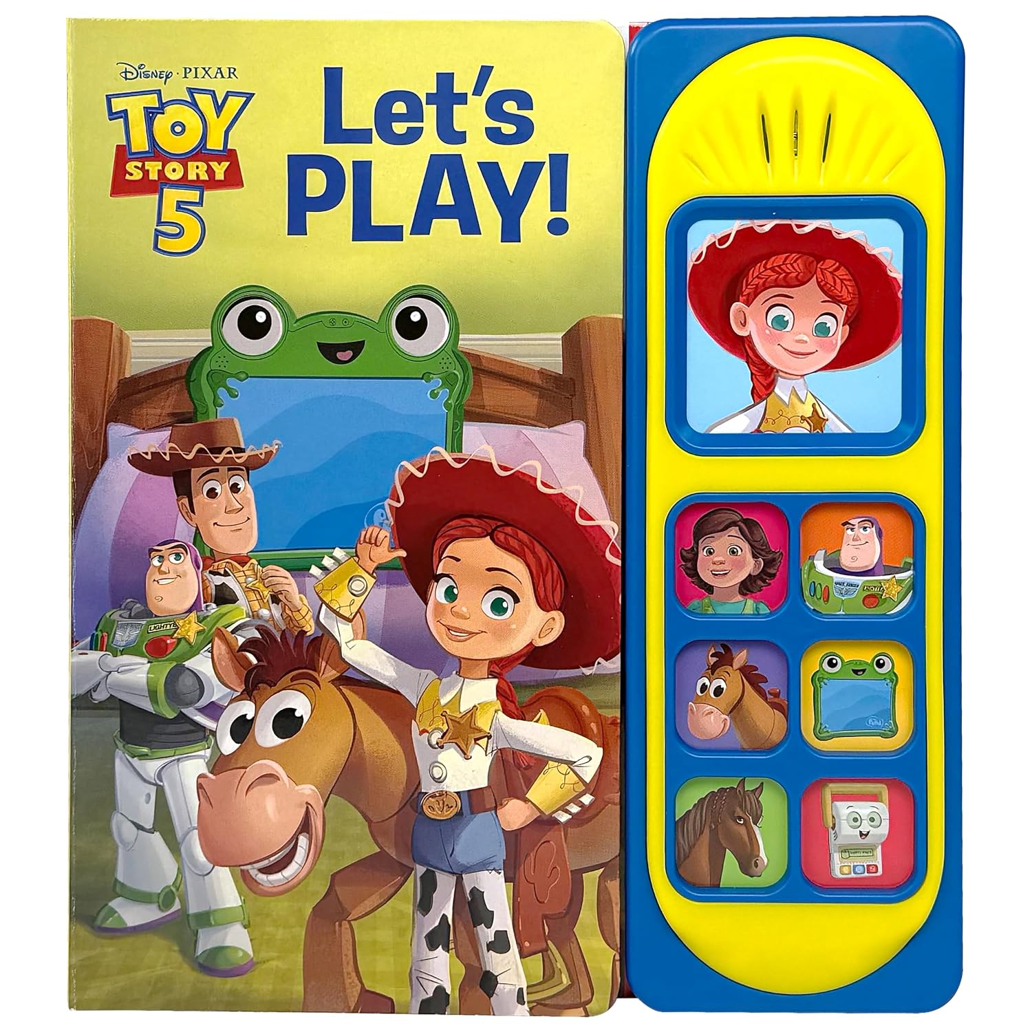 Detalle de PI Kids Disney Pixar Toy Story 5 Let’s Play! Sound Book with 7 Play-a-Sound Buttons
