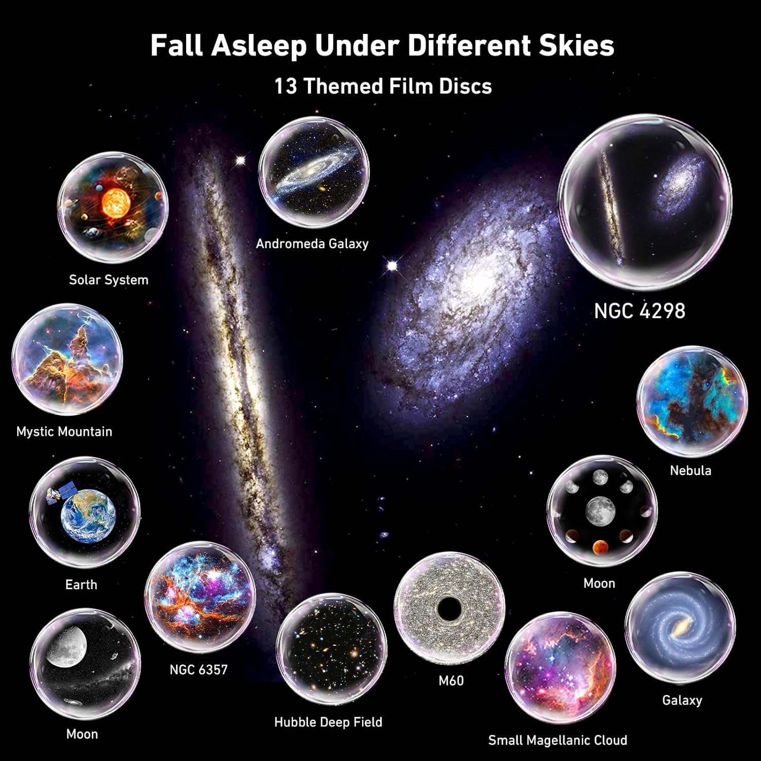 Thumbnail 1 de YunLone Proiettore Stella Soffitto 13-in-1: Galaxy Planetario con Timer e Nebulose