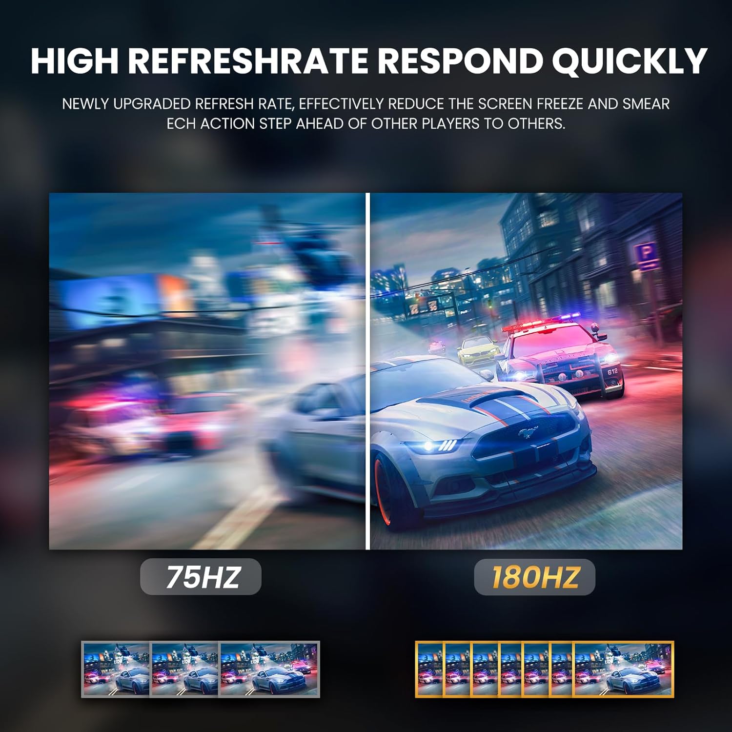 Thumbnail 4 de CRUA 24” Curved Gaming Monitor 180Hz