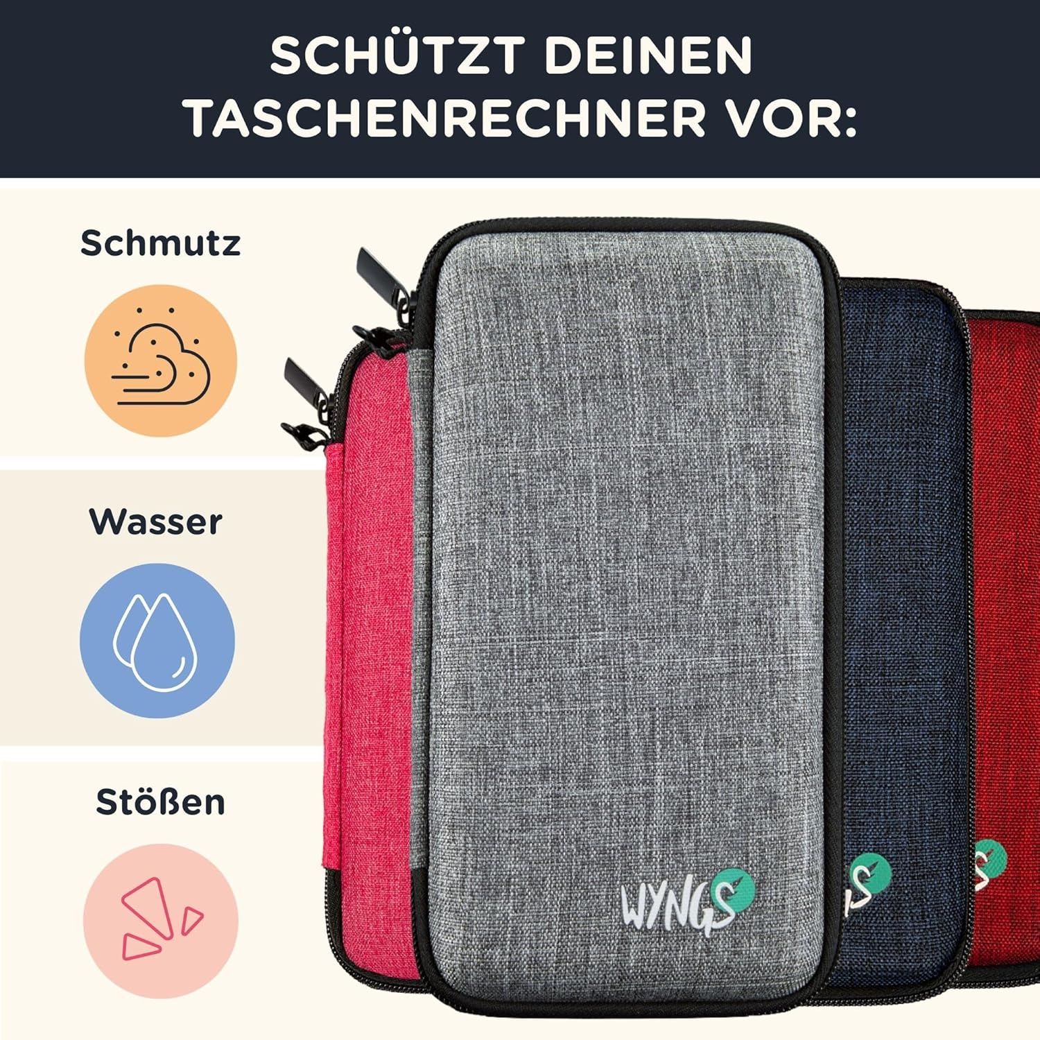 Thumbnail 1 de CALCUSO TI-Little Professor inkl. WYNGS Schutztasche – interaktiver Rechentrainer Basic Set