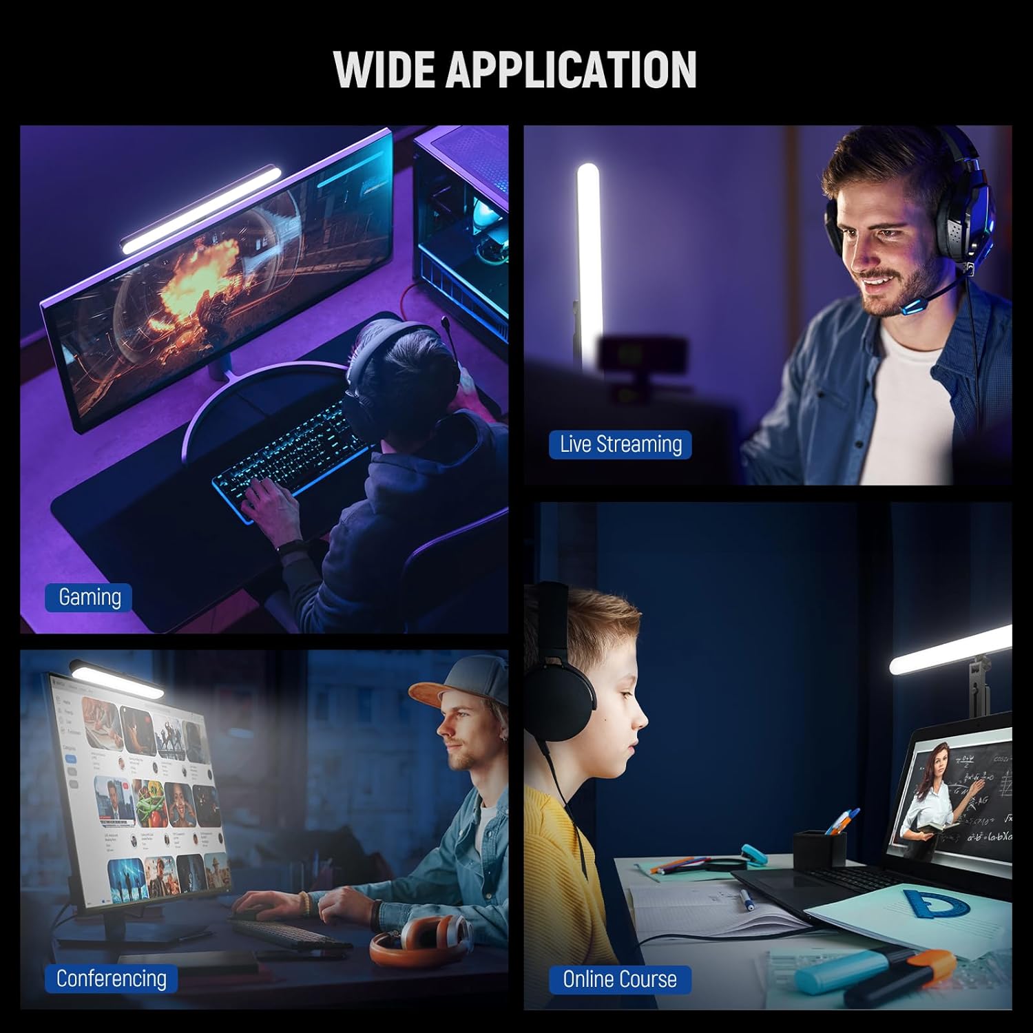 Thumbnail 5 de NEEWER TL40 USB Streaming Light Bar LED with App/PC/Mac Control (2900K–7000K, CRI 95+, Flicker-free)