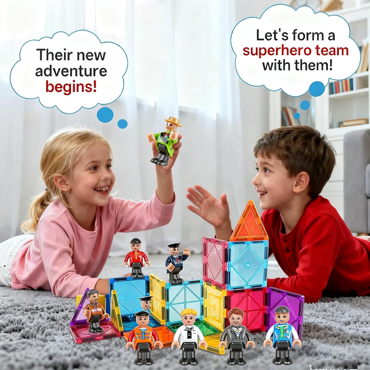 Detalle 2 de Magnetic People Figures 15PCS for Kids 🧩