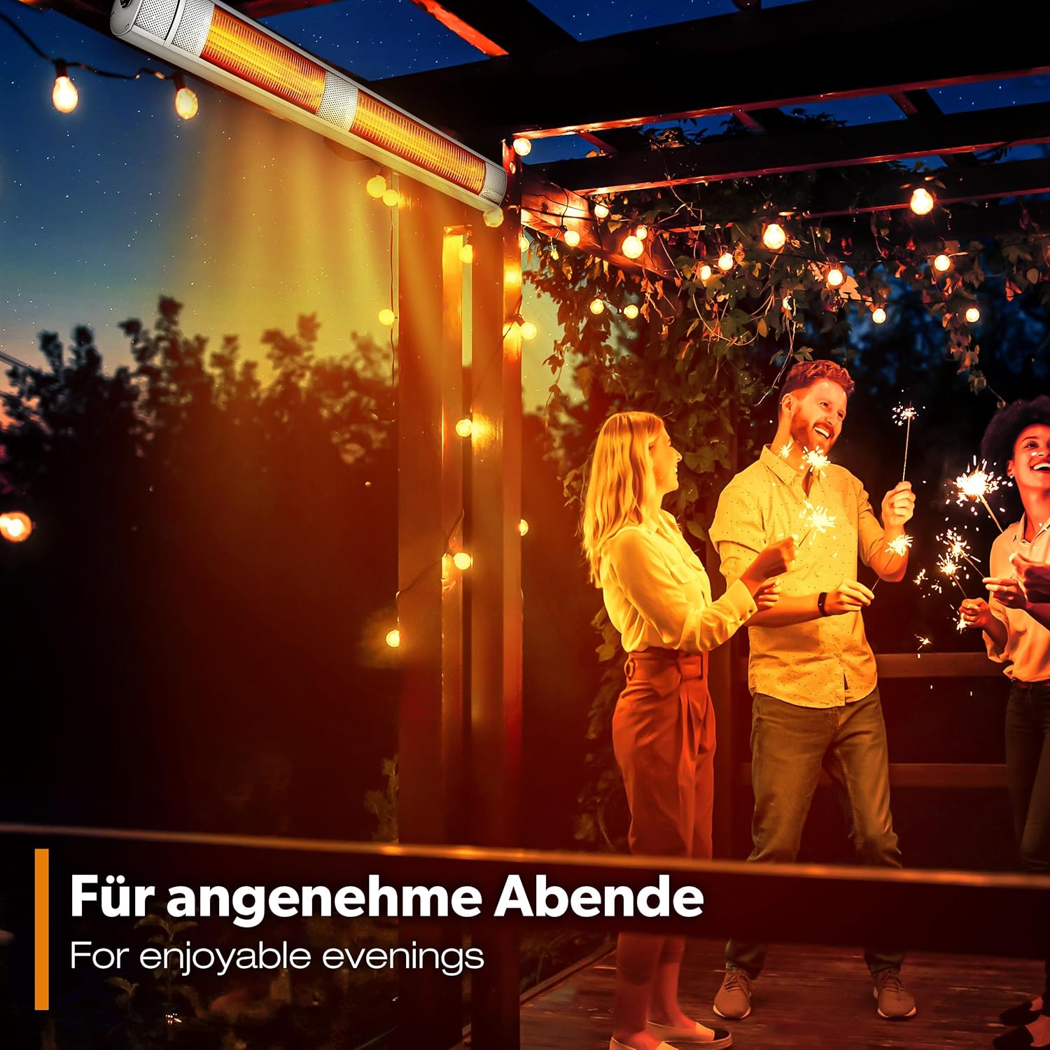 Thumbnail 5 de TRESKO Infrarot Heizstrahler 3000 W mit Fernbedienung – Terrassen- und Wand-Wärmestrahler für 3 Heizstufen