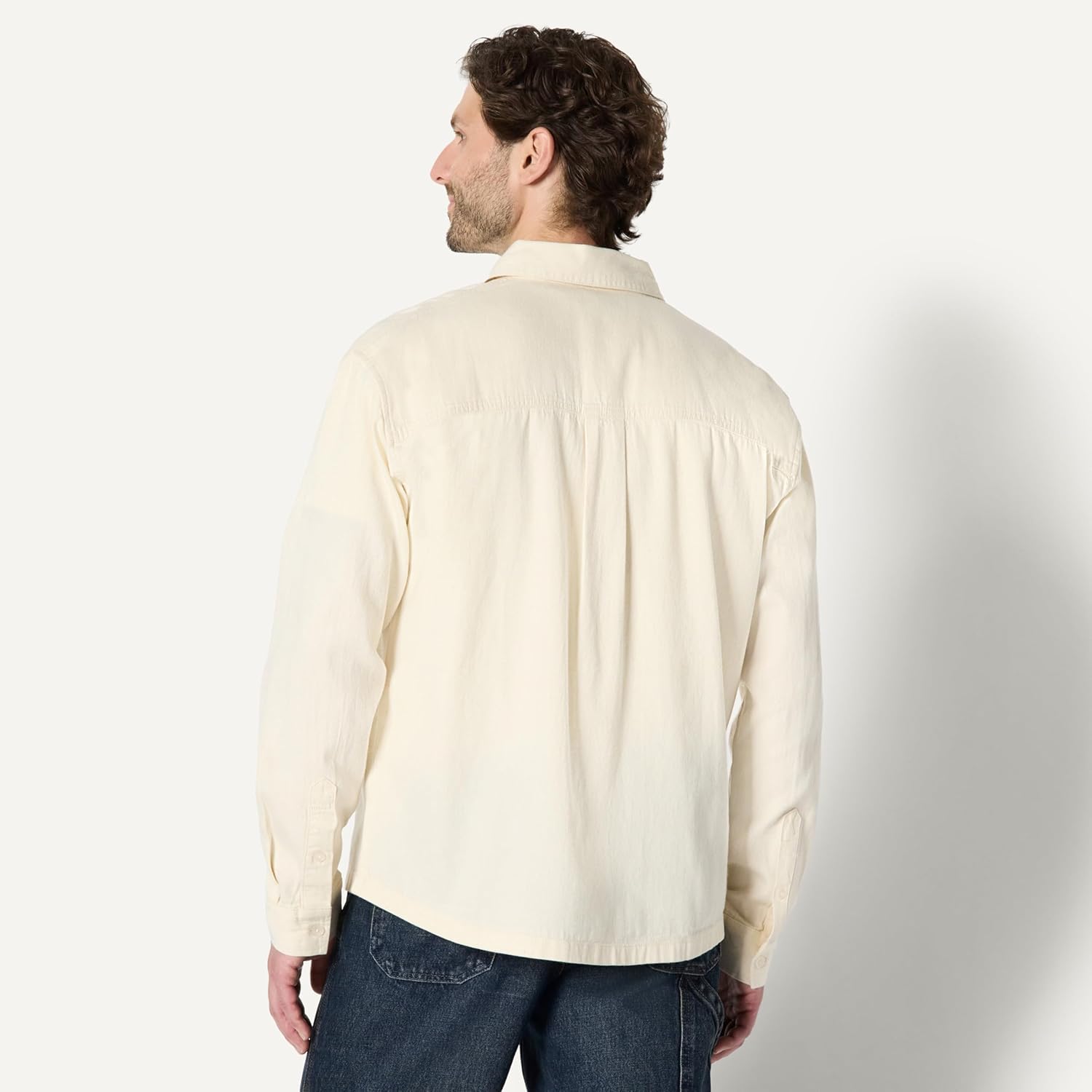 Thumbnail 1 de Amazon Essentials Herren Modernes Oversize-Button-Down-Jeanshemd (Denim Chambray, Knopfleiste)