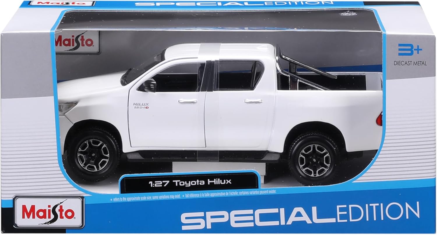 Detalle 2 de Maisto Toyota Hilux Special Edition 1:24 – Modellauto Sammlerobjekt in Weiß (532920W)