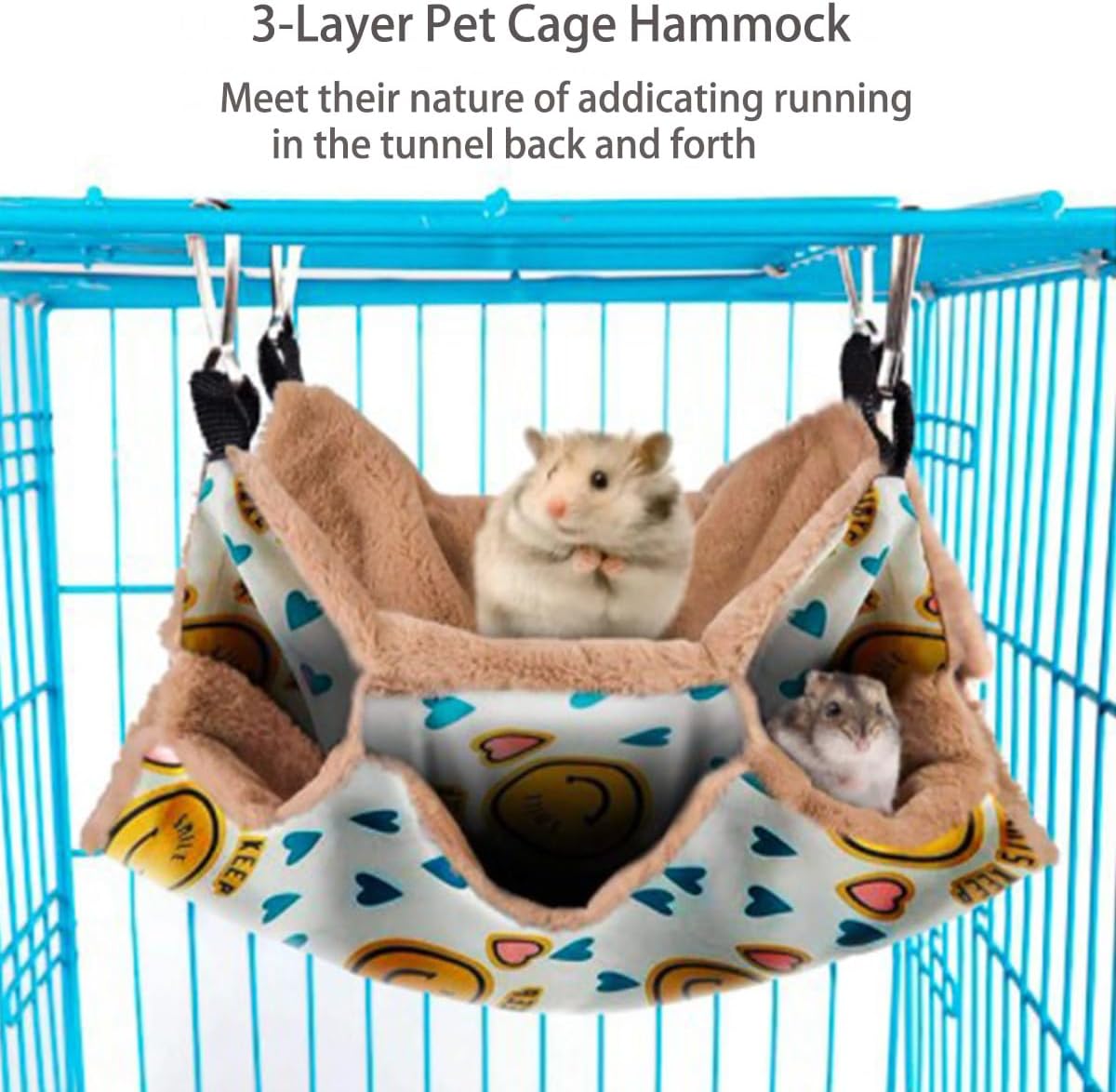 Detalle 2 de ZYYRSS 3-Layer Pet Cage Hammock for small animals
