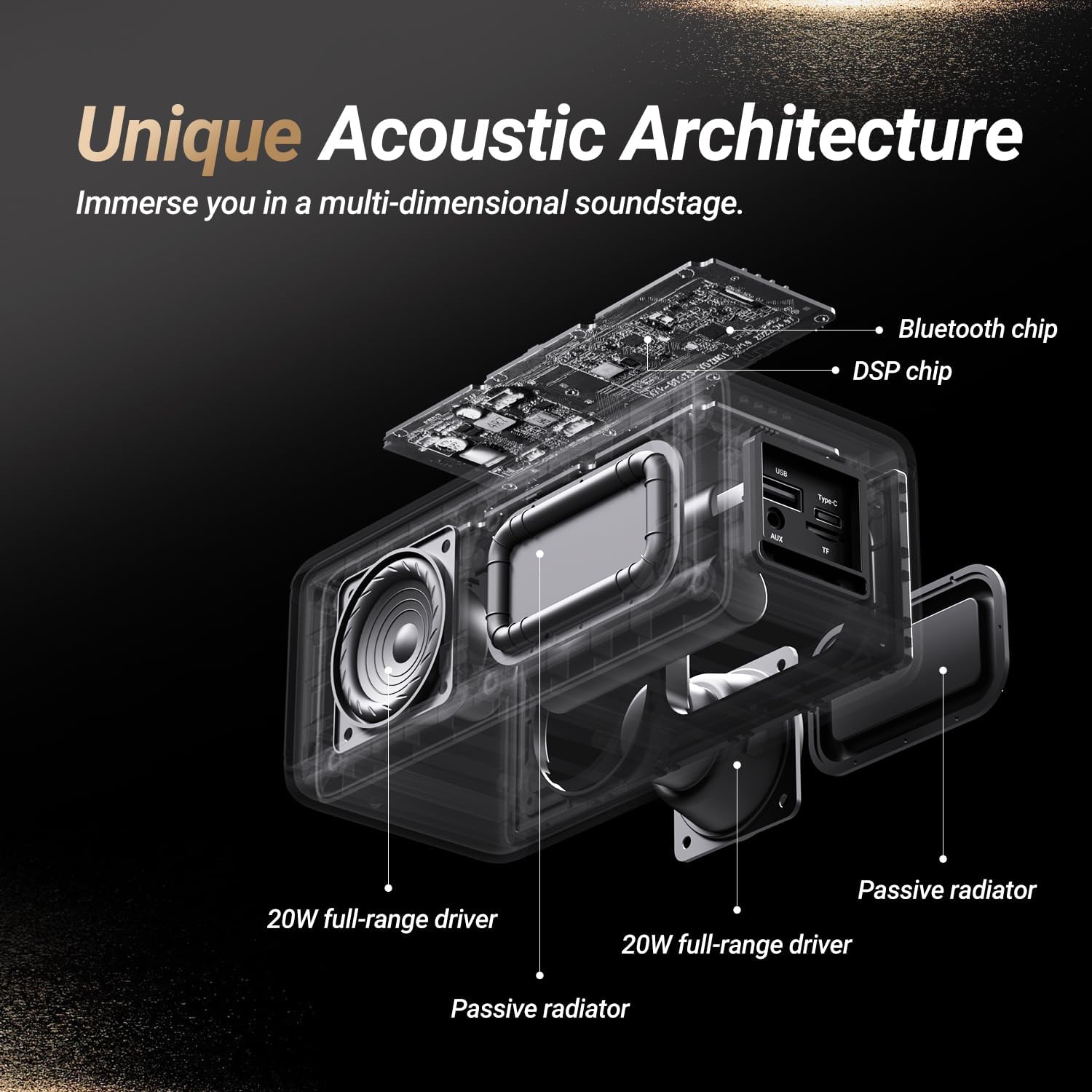 Thumbnail 1 de BOGASING M5 40W Bluetooth speaker with 30H playtime