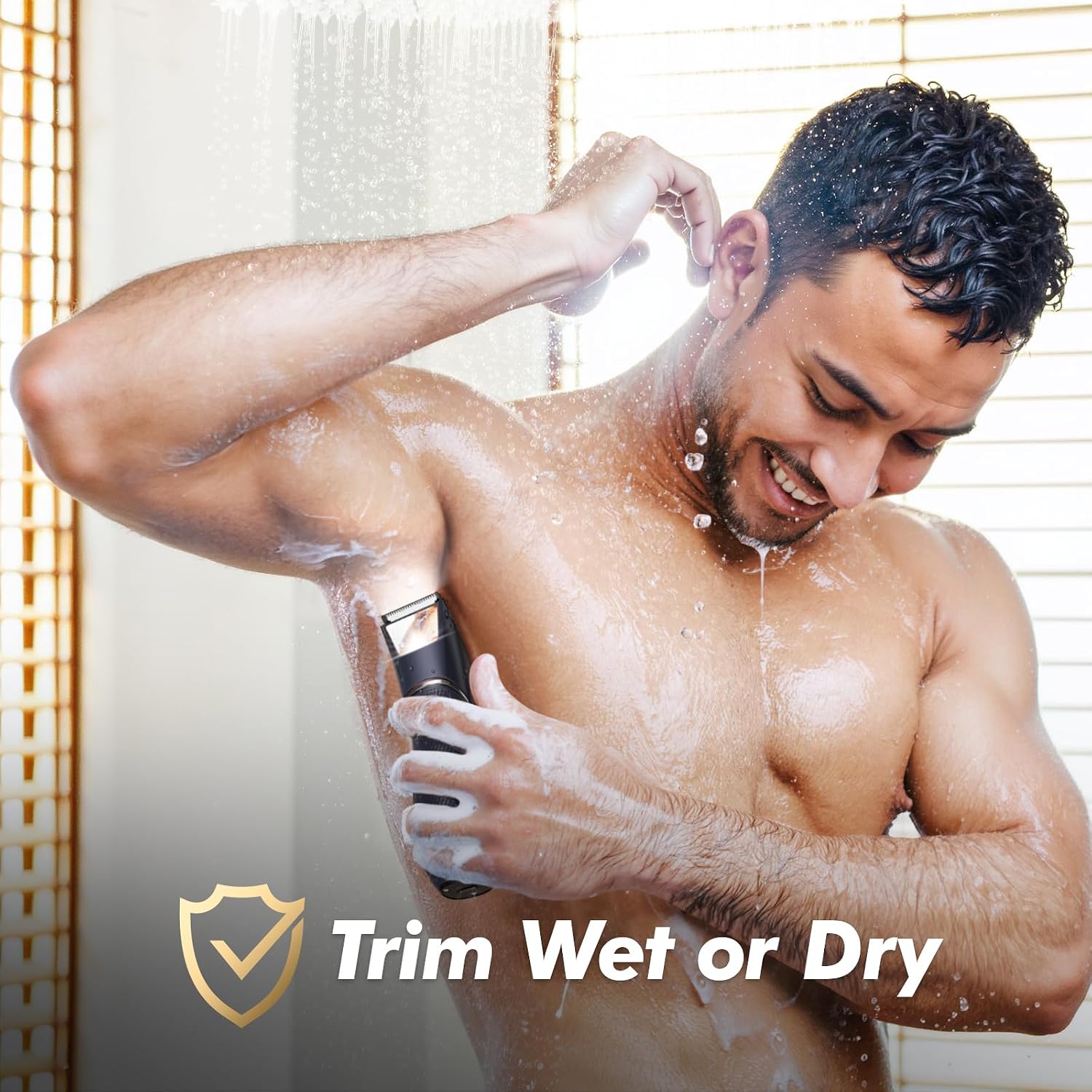 Thumbnail 3 de JMJDYITAO Body Hair Trimmer for Men: Mirror & LED Pubic Hair Trimmer with IPX7 Waterproof Ceramic Blade