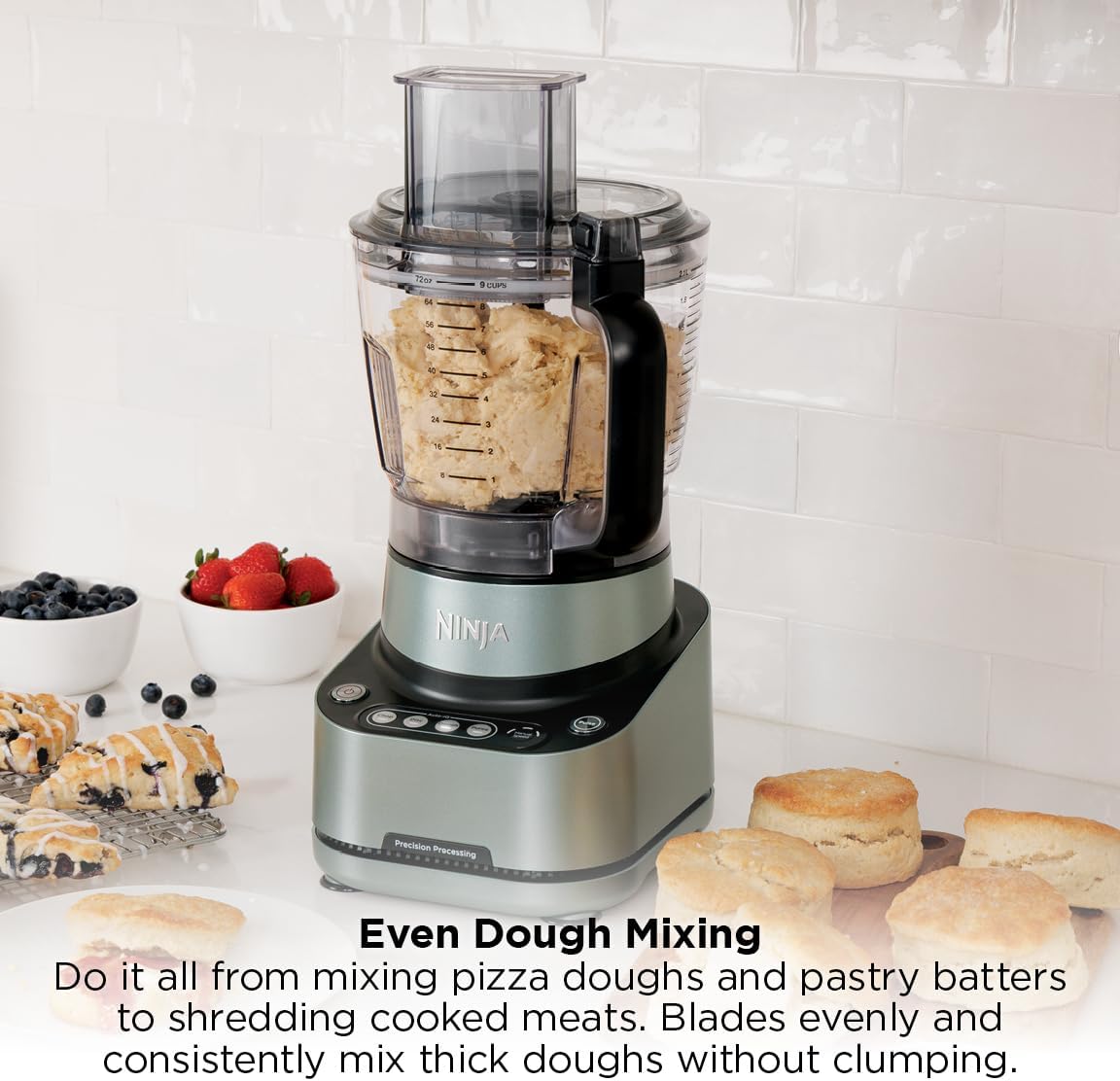 Detalle de Ninja 9-Cup Food Processor (BZ601) with 1000W Peak Power and Auto-IQ