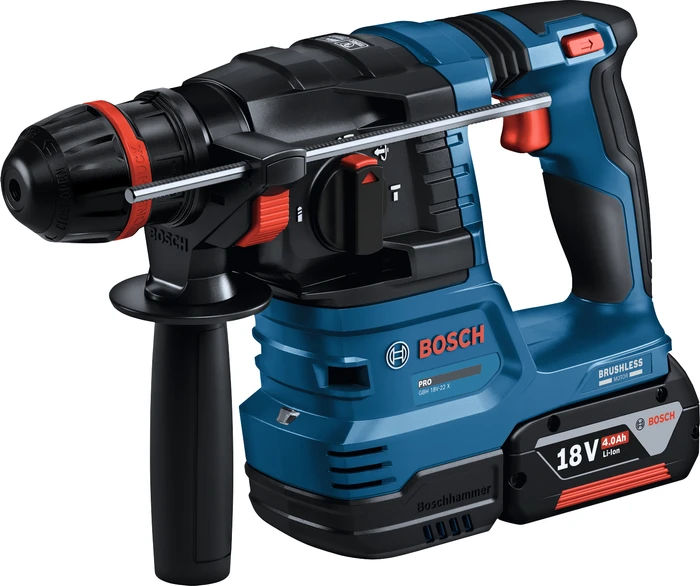 Detalle de Bosch Professional GBH 18V-22 + GSR 18V-45 Kombiset + Zubehör