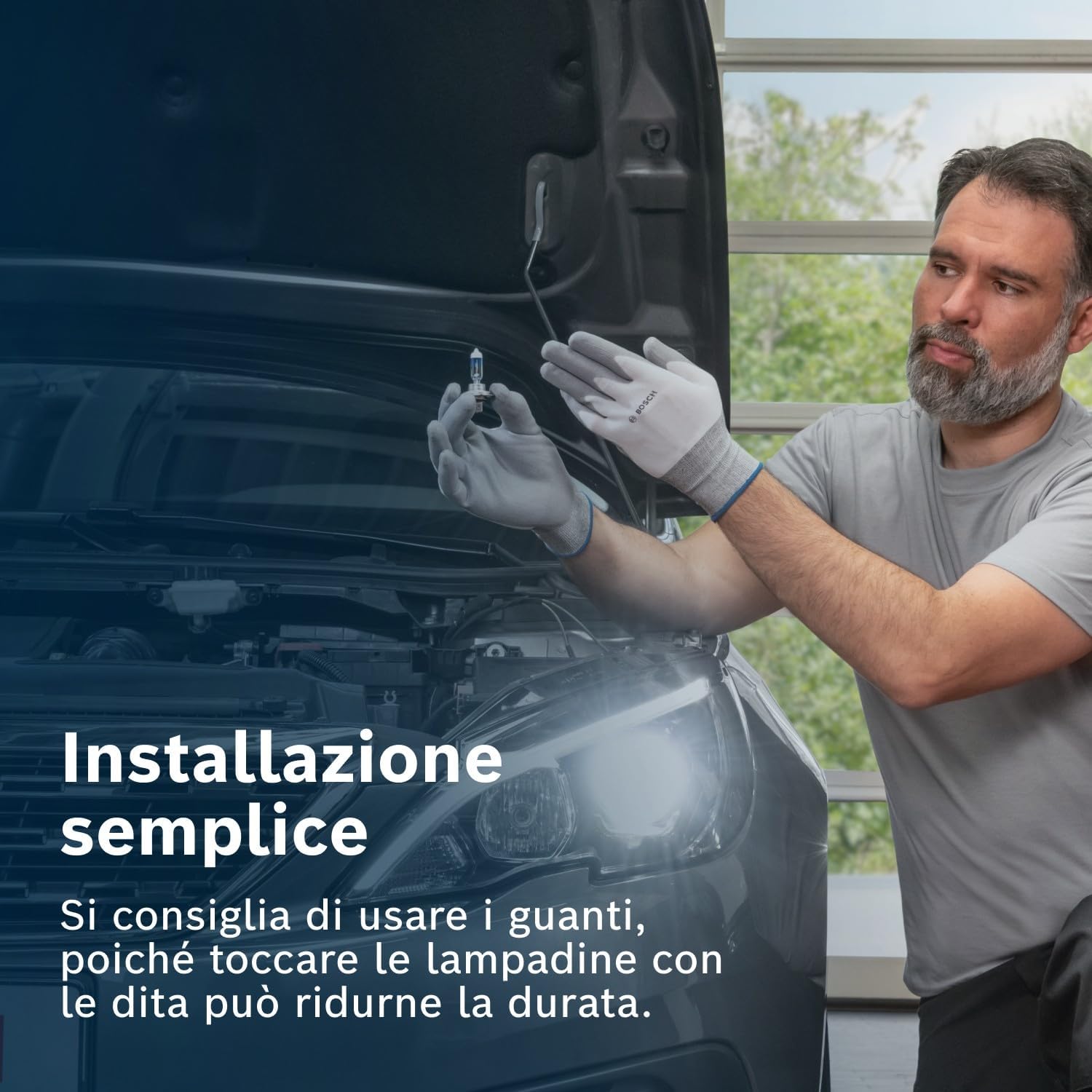 Thumbnail 6 de Bosch Plus 120 Gigalight Lampadine alogene H4 (472) 12V 60/55W, fascio fino a +120%, attacco P43t (confezione da 2)