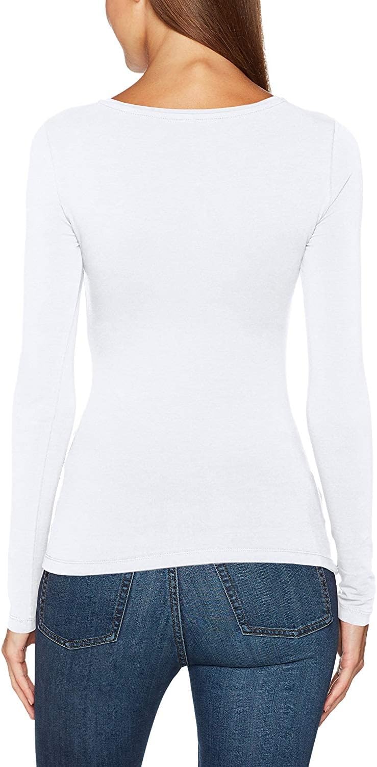 Thumbnail 1 de ONLY Damen Langarmshirt figurbetont & tailliert aus Baumwolle (Rundhalsausschnitt)