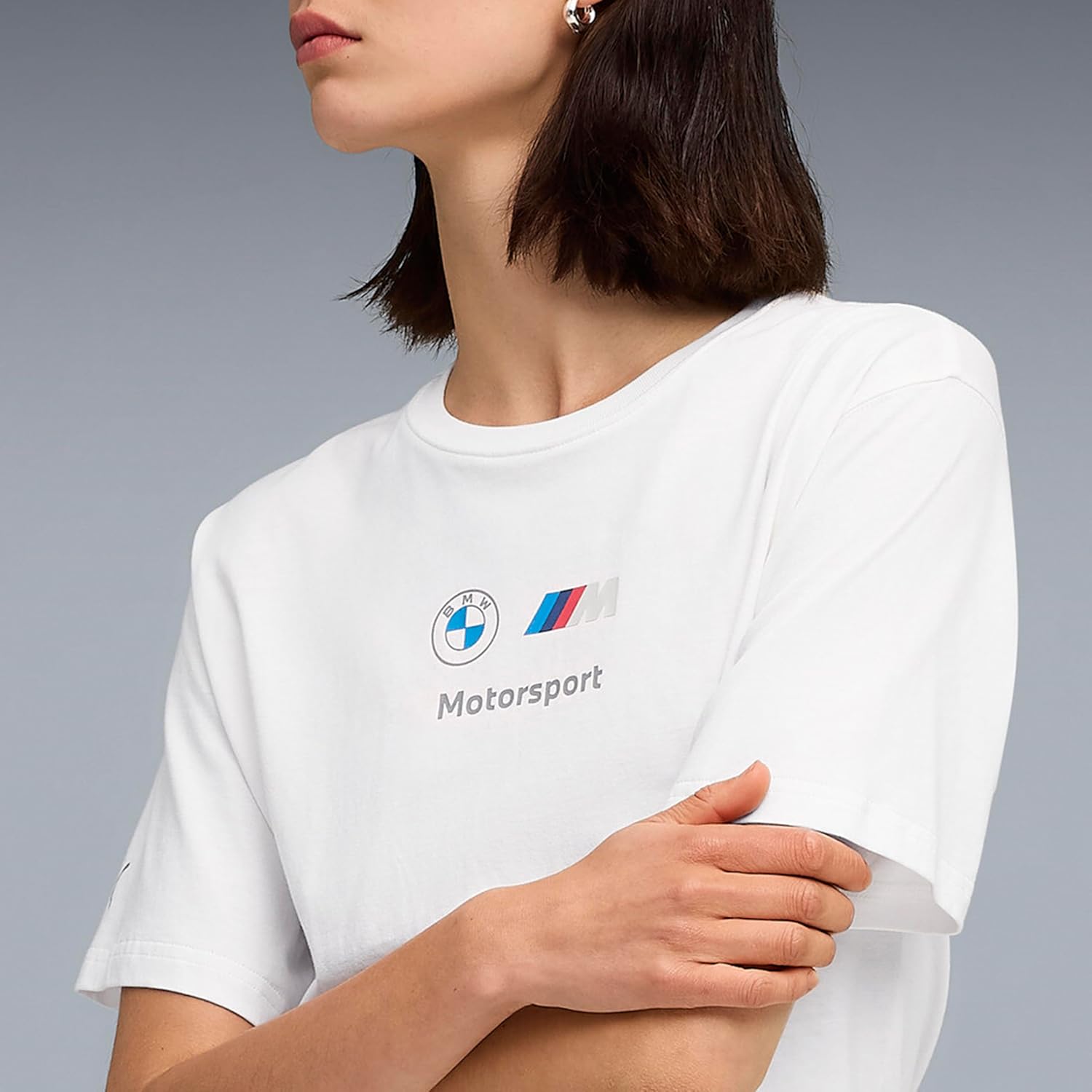 Detalle 2 de PUMA x BMW MMS WMN Ess+ Logo Tee II - T-Shirt Femme Lot de 1